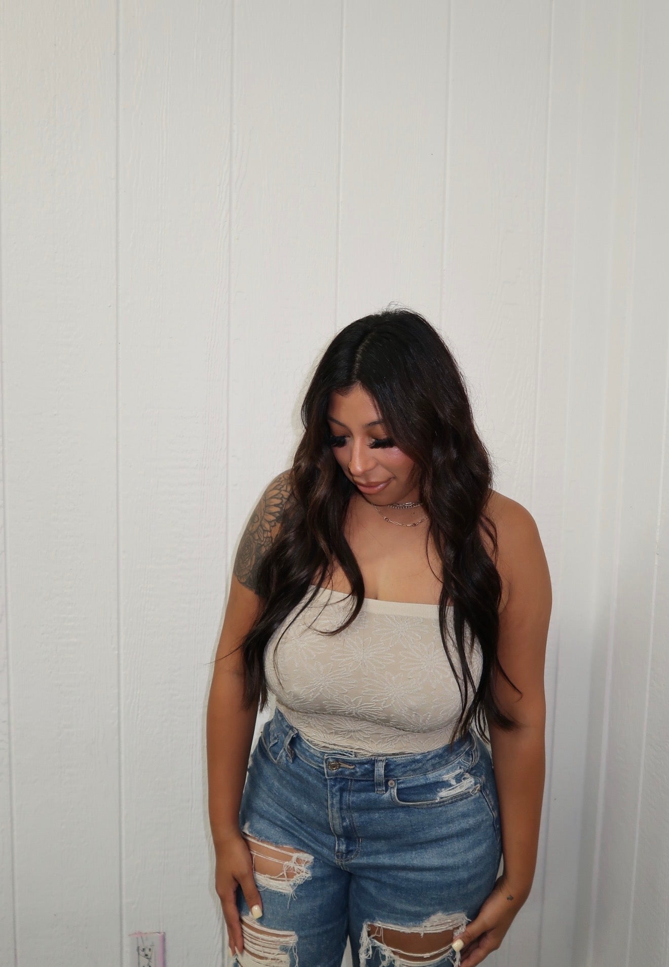 Pretty In Petals Tube Top